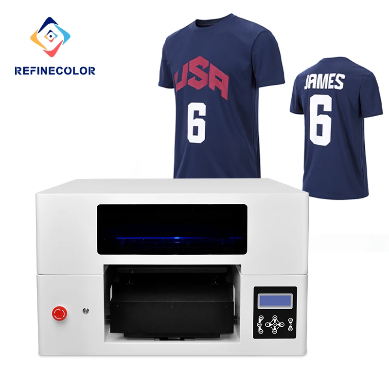 Refinecolor DTF Printer Factory Direct To Garment Printer Cheap R1390 6Colors A3 Dtg T Shirt Printer Tshirt Printing Machine