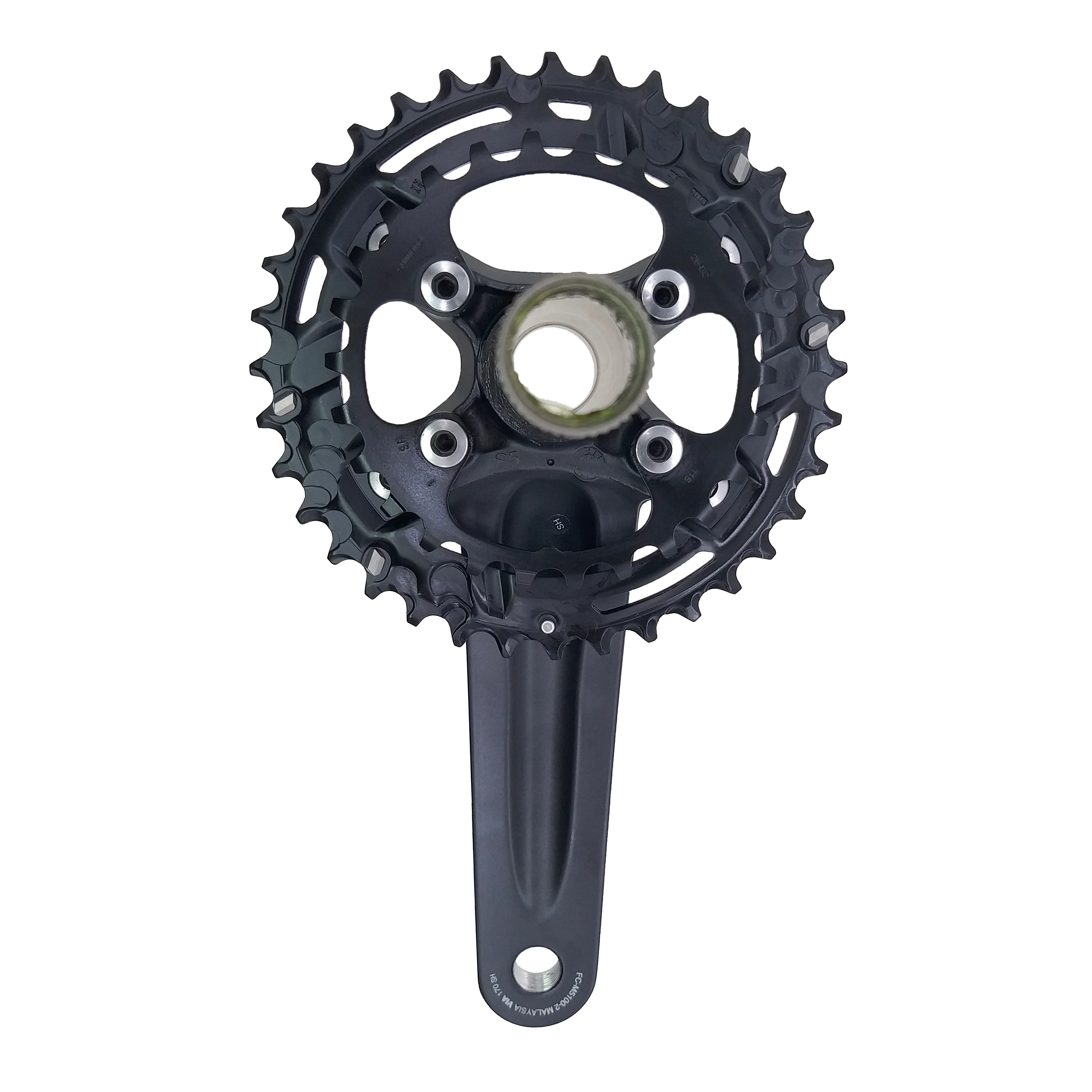 HLM Shimano DEORE M5100 2x11s 2-PIECE FRONT CHAIN CRANKSET FC-M5100-2 11 SPEED MTB mountain bike CRANKARM