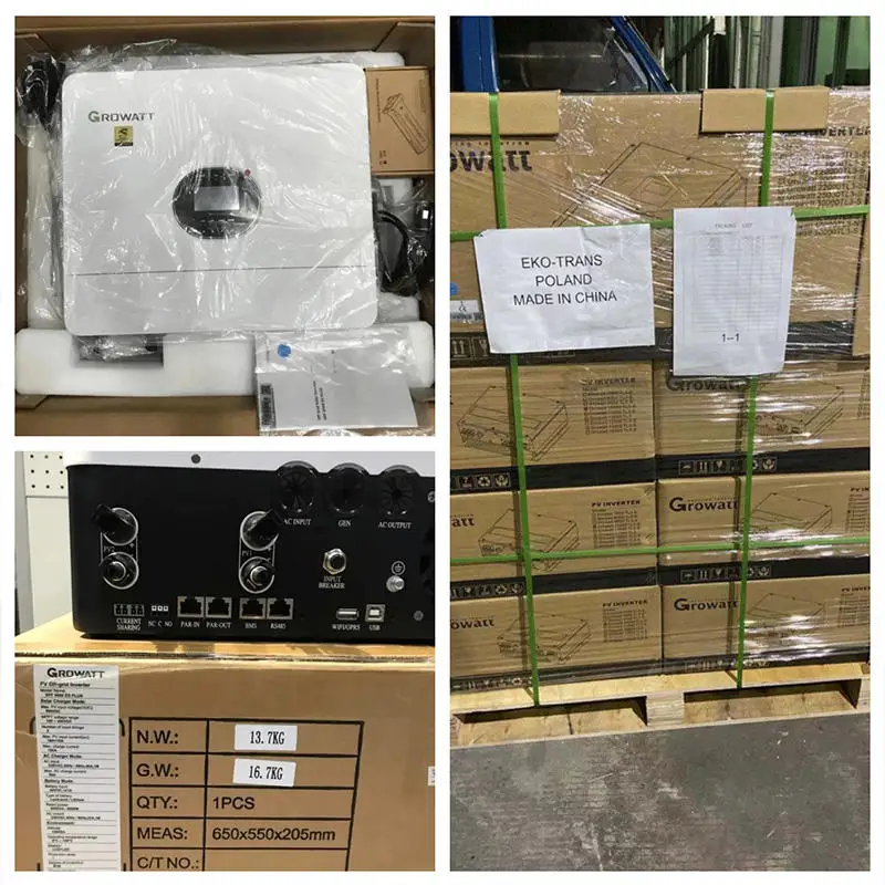 Wholesale Growatt Spf6000Es Plus Hybrid Off Grid Solar Inverter With 48V Battery Voltage