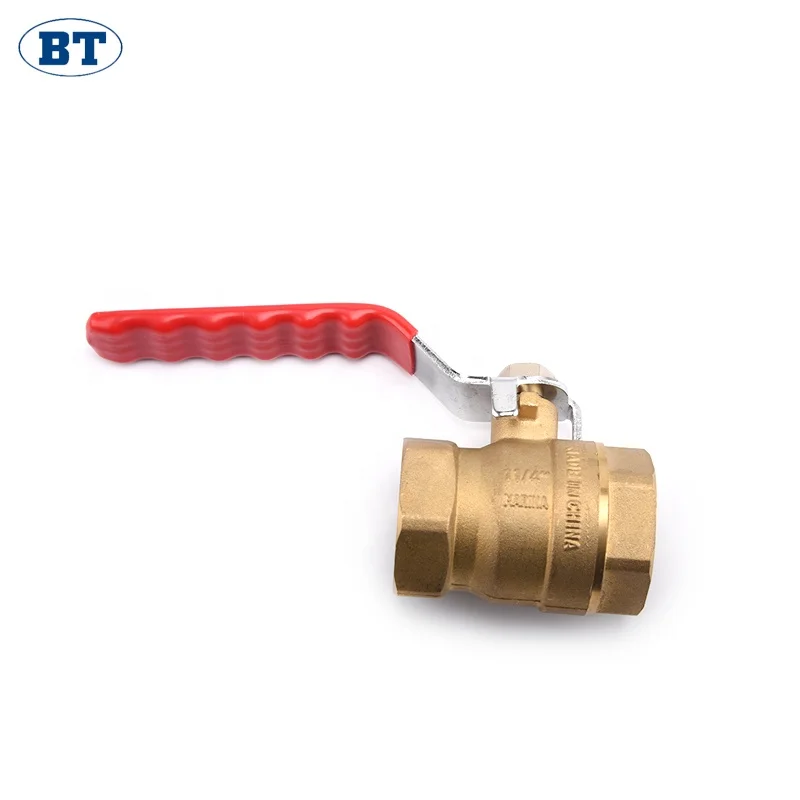 BT1013 top selling brass ball valve dn 50 with red handle
