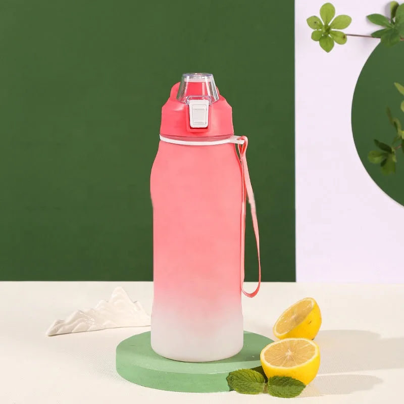 High quality Reusable BPA Free Squeeze Biking Hiking Cycling 600ml Water Bottle Sports Water Bottle with lid