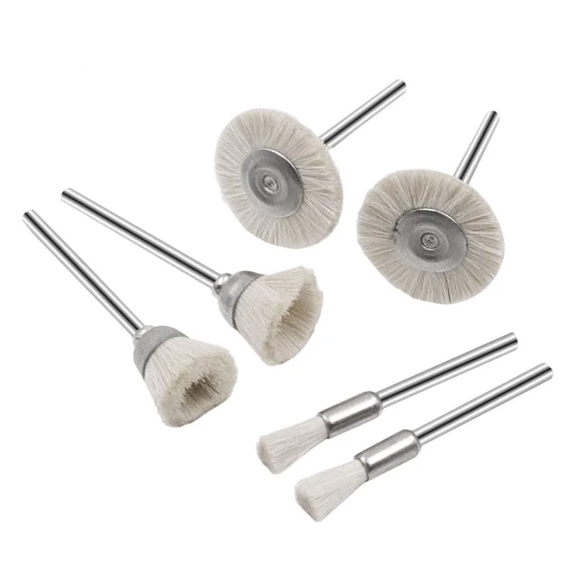 Wool brush Abrasive Grinding Accessories Tool 3mm Handle Soft Grinding Wheel Polishing Brush Polishing Rotary Tool