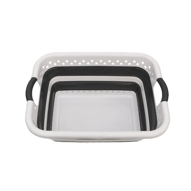 Large Capacity Collapsible 37L Folding Laundry Storage Basket Organize Clothing and Bags with Foldable Plastic Container