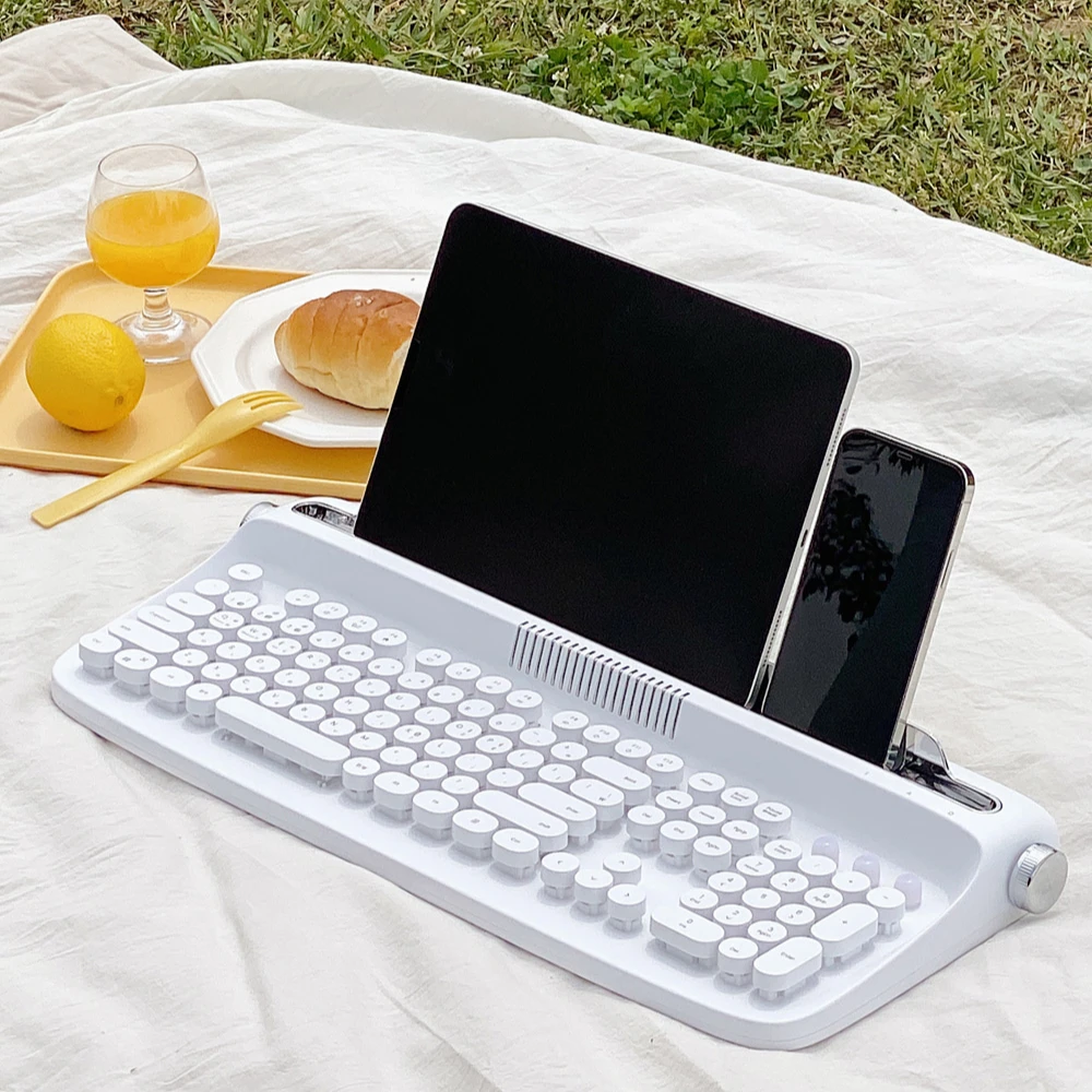 Good design award  winner white bluetooth ,wired ,wireless Keyboard for desktop laptop  apple ipad huawei ipad  office computer