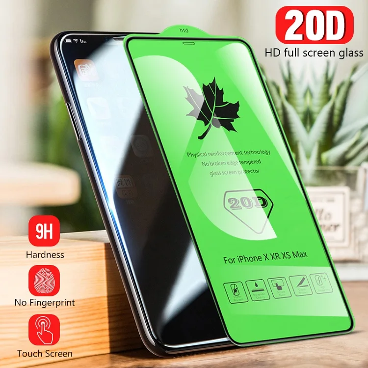 New 20D screen protector film for iPhone 6 7 8 Plus full cover screen protector for iPhone 11 xs x xs max tempered glass