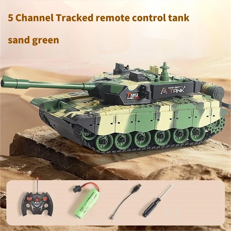 4 styles tracked RC tank one click simulated firing 5 channels sound effect toy sand remote control tank for wholesale