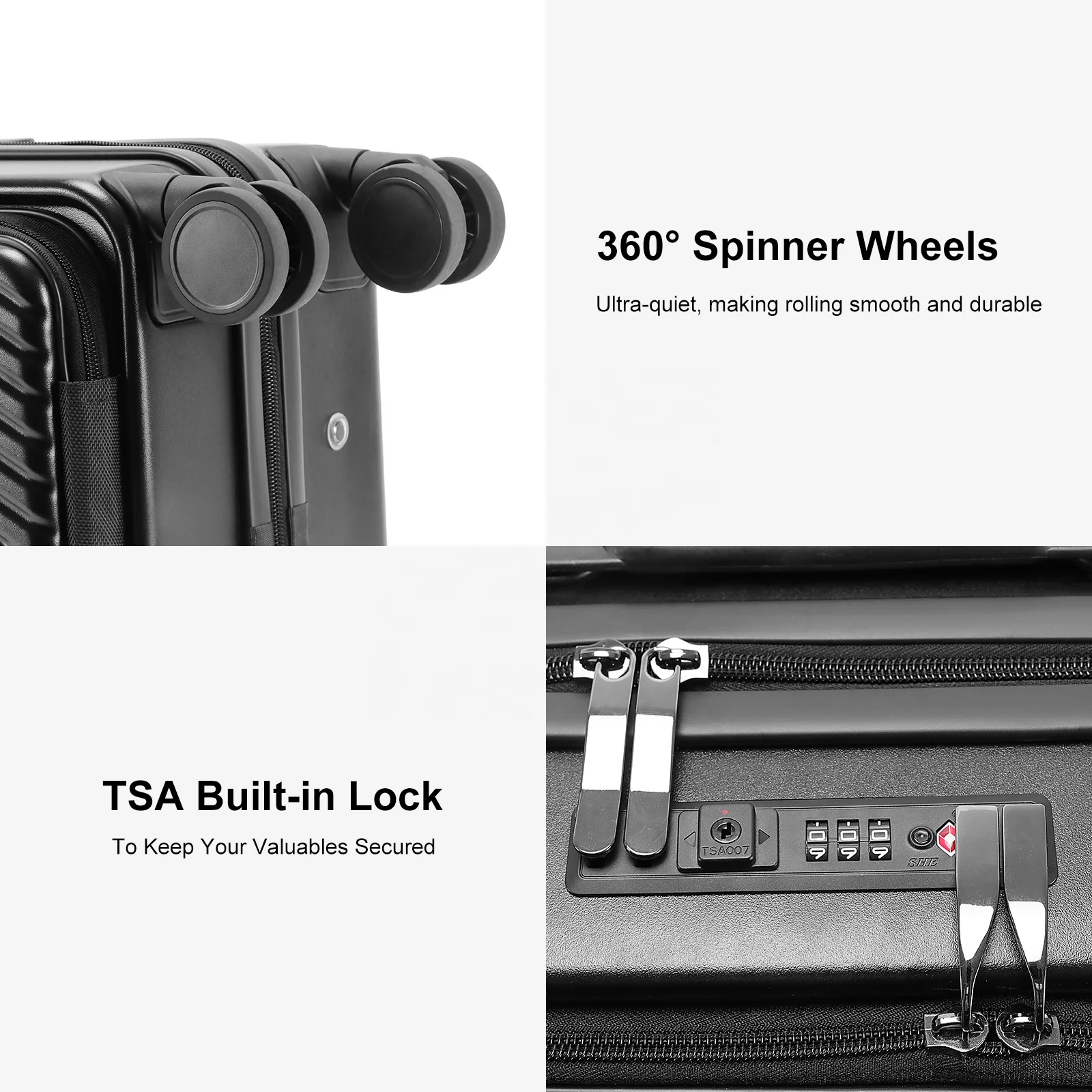 Emay New Designer Travel Aluminum Trolley Suitcase Carry on Luggage with Laptop Compartment and Cup Holder