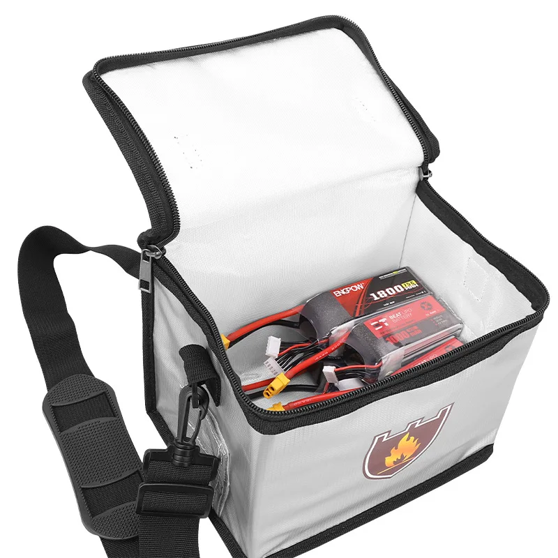 Lipo Battery Fireproof Explosionproof Bag Large Capacity Lipo Battery Storage Guard Safe Pouch for Charge & Storage
