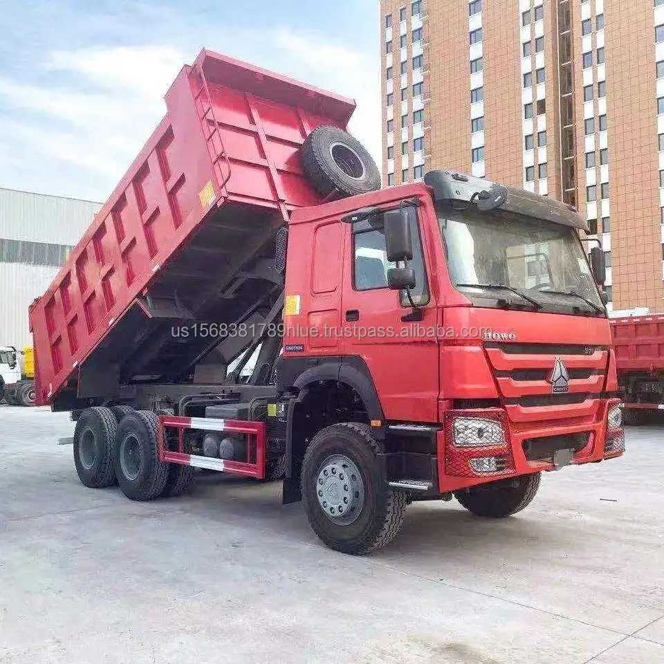 Китайский бренд Howo 6x4 375 371 10 Wheeler 40 тонн Самосвал Левый ручной привод Электрический евро 2 Эмиссионный стандарт Foton HW19710