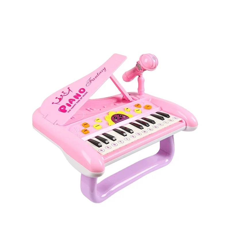 Multi function educational musical toy electric piano keyboard toy microphone with GCC
