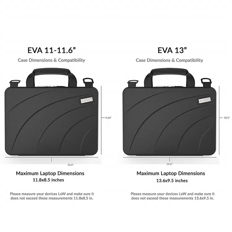 15.6 Inch Bags in Black Colour Multipurpose Hard Cover Case Laptop Bag