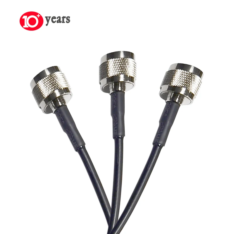 50 Ohm coaxial cable 25 ohm 100mm N male to N male Extension RG 58 or LMR 200 Cable pigtail wire extension cable