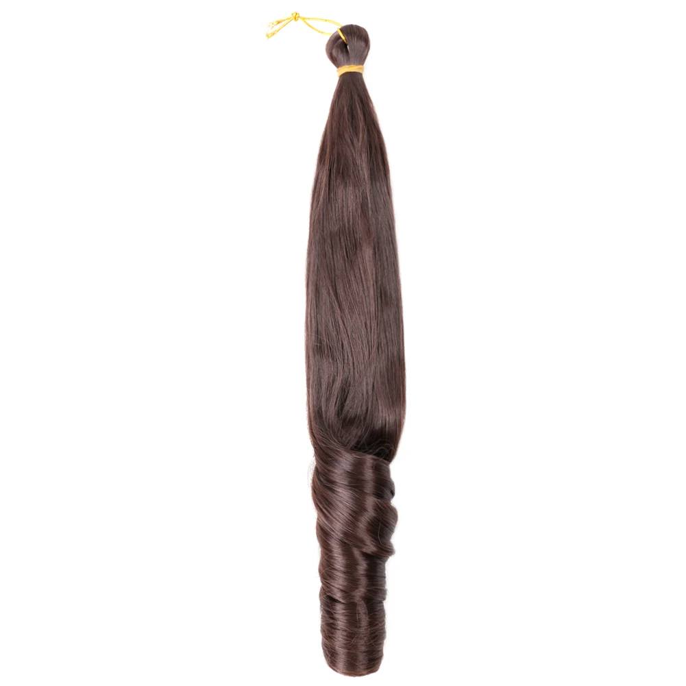 New Arrival Loose Wave Braiding Hair Synthetic Braiding Hair Spiral Curl Hair Extensions Wavy Braids Pony Style