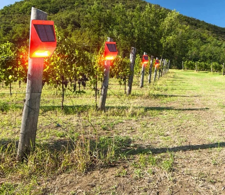 129db Loud Siren Sensitive Motion Detector Remote Controller IP65 Waterproof Solar Strobe alarm lamp for Home, Farm, Villa, Yard