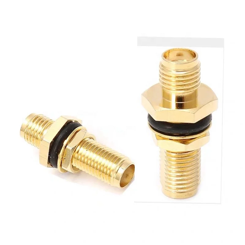 SMA Female To Female SMA-KKY RF GPRS GSM Connector With Waterproof AP Ring