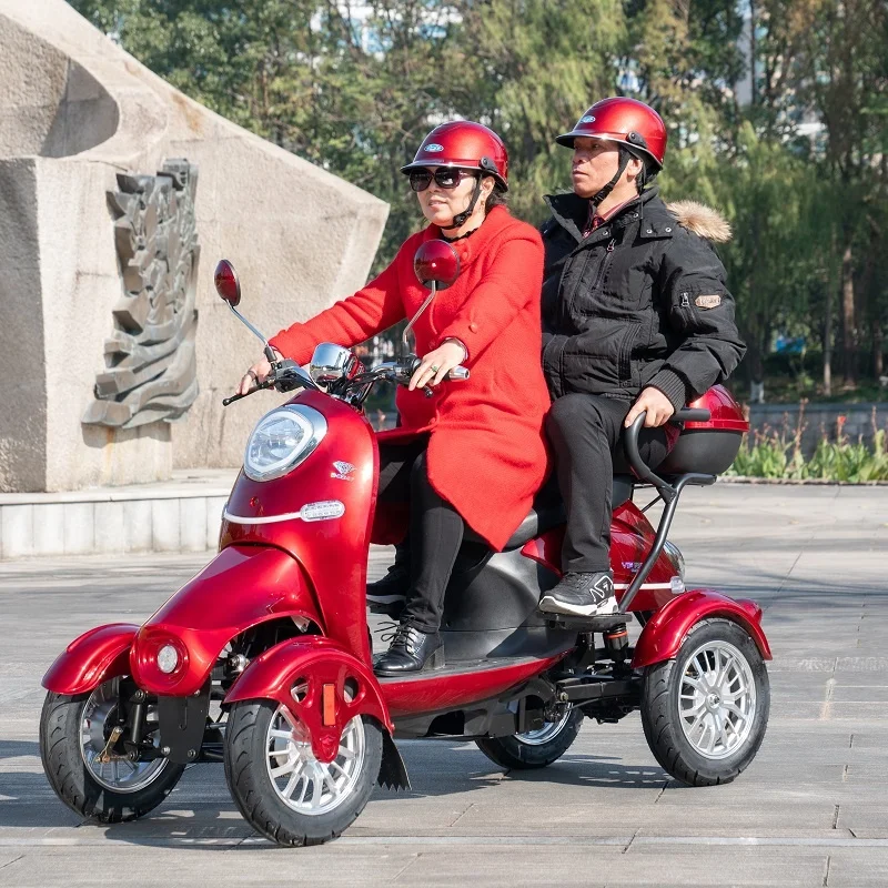 Electric Scooter Wheel Disabled Scooters China Hot Sale CE Long Range 800w 600w 500w Heavy Duty 4 Four-wheel Scooter 10 Inch 60V