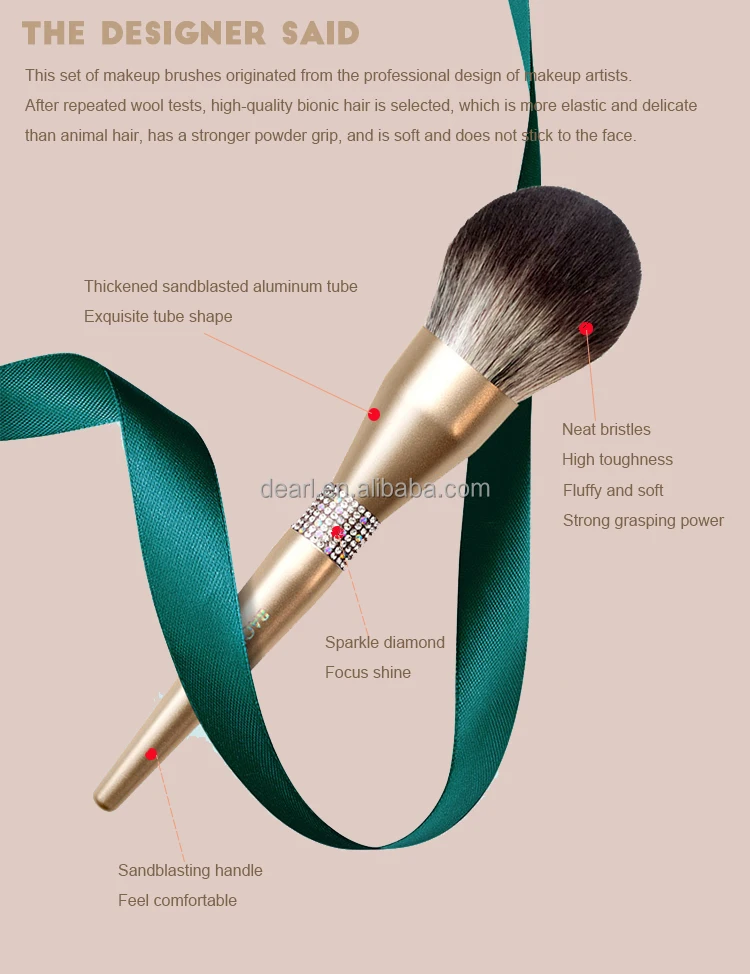 bling makeup brush set