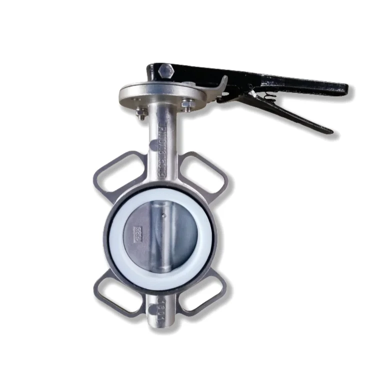 2.5 inch Stainless Steel CF8M CF8 Wafer Type Butterfly Valve Connection to Pn10/Pn16/Cl125/Cl150/JIS 10K