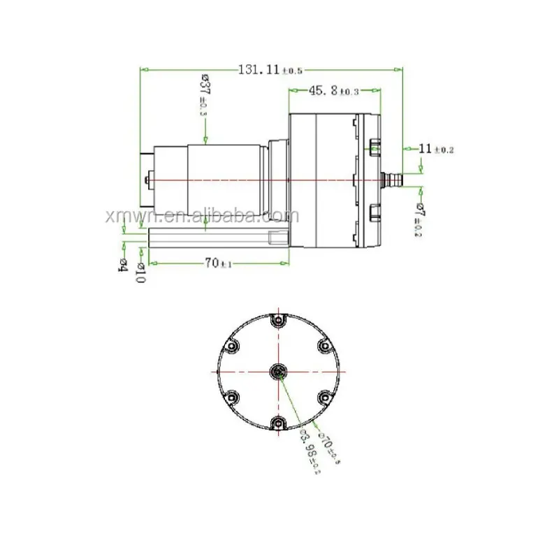 20-25LPM Air Mini High Flow Air Pump For Massager Chair Diaphragm Air Pump