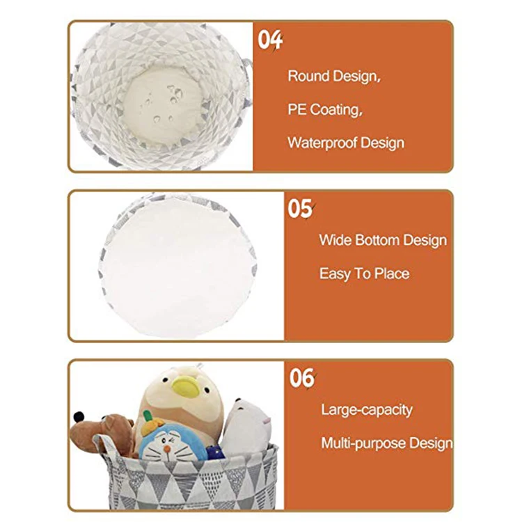 Складная холщовая корзина для белья с принтом цветной Грабер хлопковый складной принимаем индивидуальный логотип всесезонной стирки