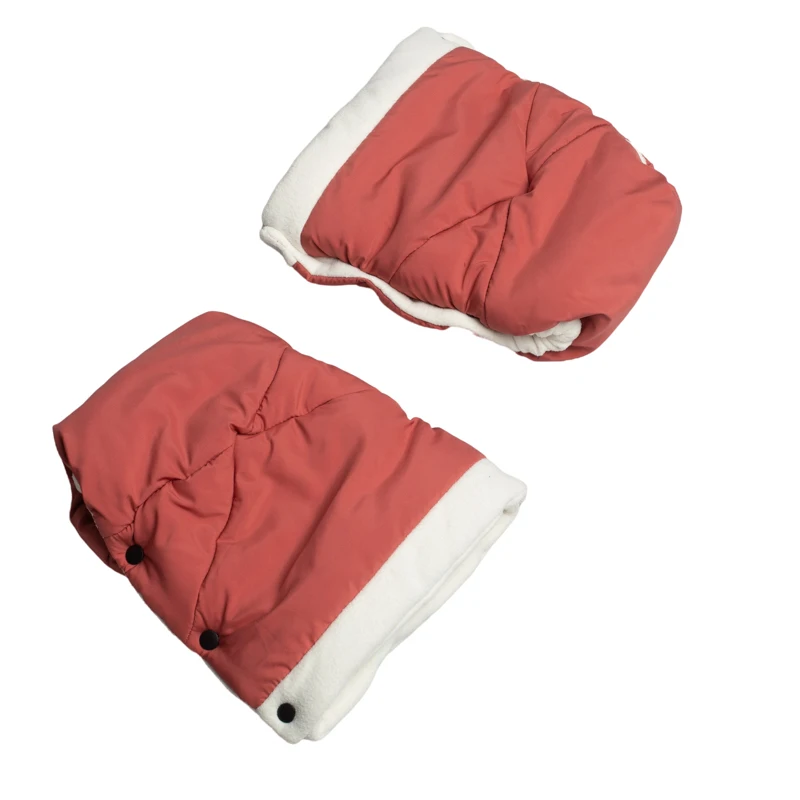 Keep Mom or Dad Warm Waterproof Winter Cozy Infant Baby Stroller Hand Muff with Push Button