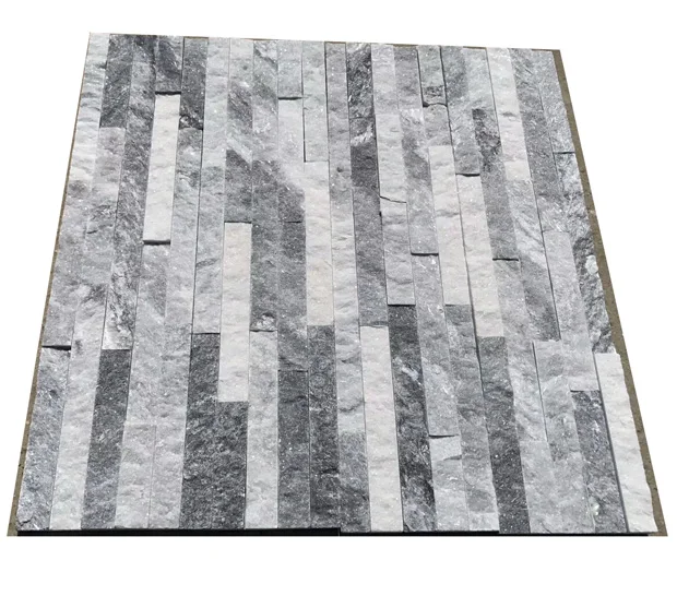 Natural Grey Cloud Slate Stacked Stone Ledgestone Veneer for Exterior Wall Cladding Panel