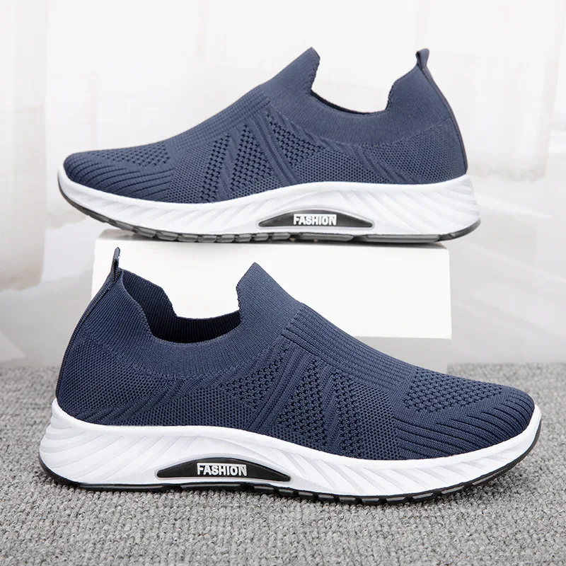 2024new fashion daily wear anti-slip rubber out-sole men loafers fashion sneakers running sports casual shoes for men