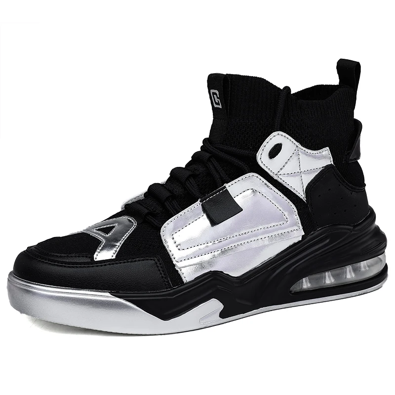 
 Зимняя Новая Мужская Супер Вельветовая ткань с высокой боковой воздушной подушкой большого размера мужская повседневная обувь на толстой подошве  