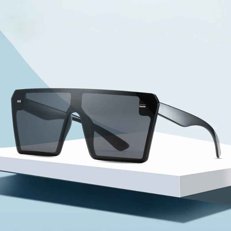 Новые модные Известные бренды 2024 негабаритные Квадратные Солнцезащитные очки для женщин и мужчин новые стильные солнцезащитные с большой оправой в стиле ретро квадратной формы