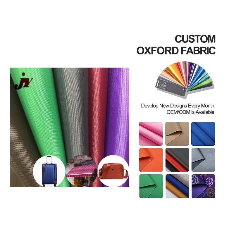 420D Ripstop Polyester Oxford Fabric Waterproof Fabric Plaid PVC Coating Outdoor Fabric For Bag Tent