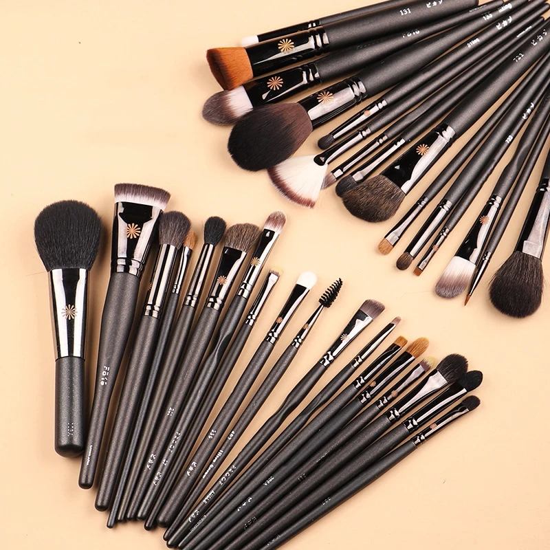34Pcs Picasso Series Makeup Brushes Natural hair synthetic hair Copper tube Wood handle Factory wholesale Spot sale