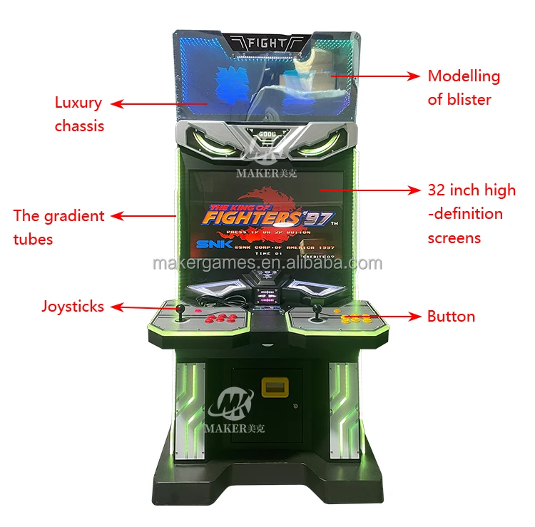 Maker 32 Inches Street Fighter Arcade Machine Video Games Arcade Machine Coin Operated Game Fighting Game Machine