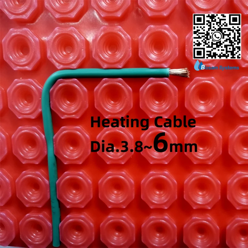 underfloor heating mat for floor warm system waterproofing uncoupling membrane  tile underlay tile fixing radiant floor heating