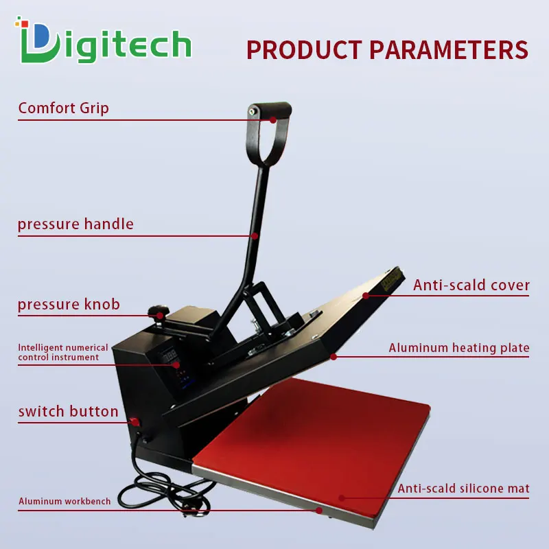 Digitech hot sales 40x60cm heat press for t shirt automatic heat press machines Heat transfer pressing machine