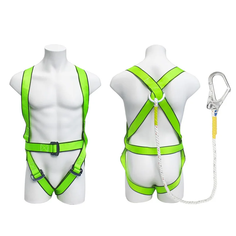 Industrial Polyester Full Body Safety Belt Fall Arrester for High-Altitude Rescue Operations