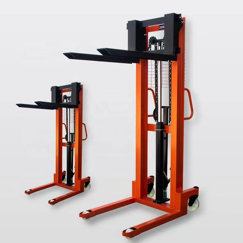 electric forklift lithium ion battery self loading portable forklift electric stacker for construction