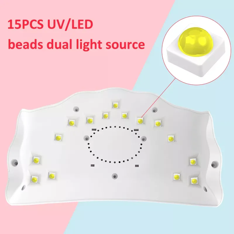 Art Manicure Tool 36W UV LED Lamp Nail Dryer Machine Portable USB Cable Home Use Light Uv Gel Varnish Curer 15 Leds Nail  Lamp