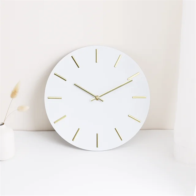 MDF Amazon Hot Sale New Product  Plastic Round quartz custom wall clock