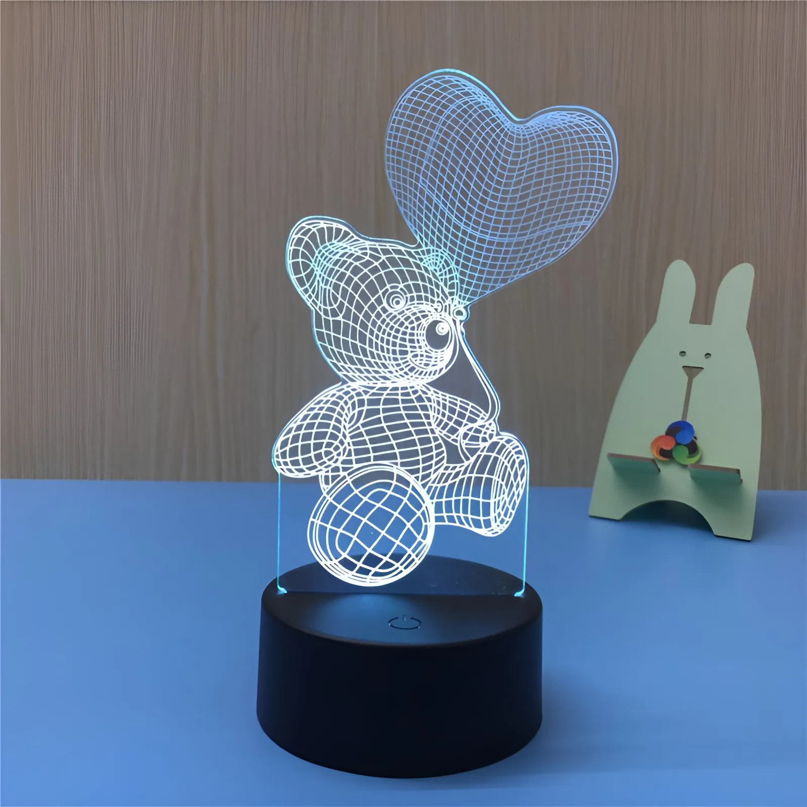 Милый Декор Любовь 3D лампа Акриловый СВЕТОДИОДНЫЙ Ночник детский ночник светодиодный ночник умная прикроватная настольная лампа