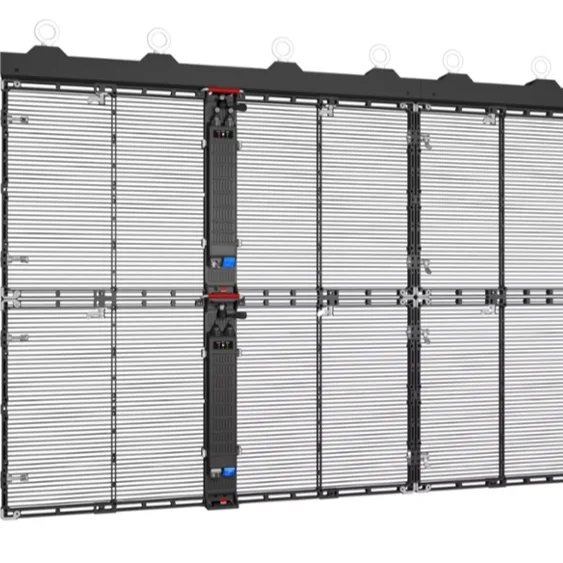 New design p3.91-7.82mm 1000*1000mm panel 80% transparent stage wall indoor video led display for good price