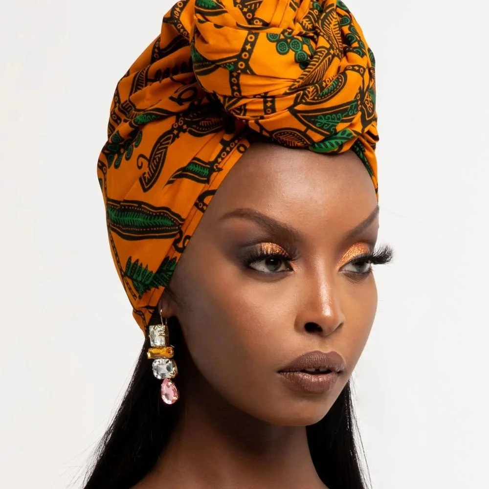 
luluandlucy POSI African print head wrap 