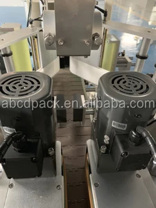 Automatic Flat Round Bottle Adhesive Sticker Double Side Labeling Machine Price