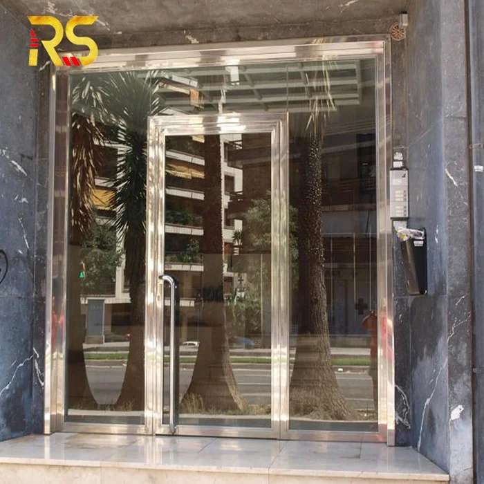 Foshan black metal door iron single door design for house