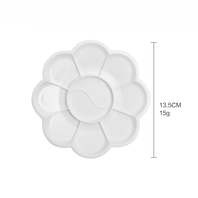 Painting Tools Plum Blossom Palette 13.5CM Pigment Coloring Graffiti Student Art Supplies