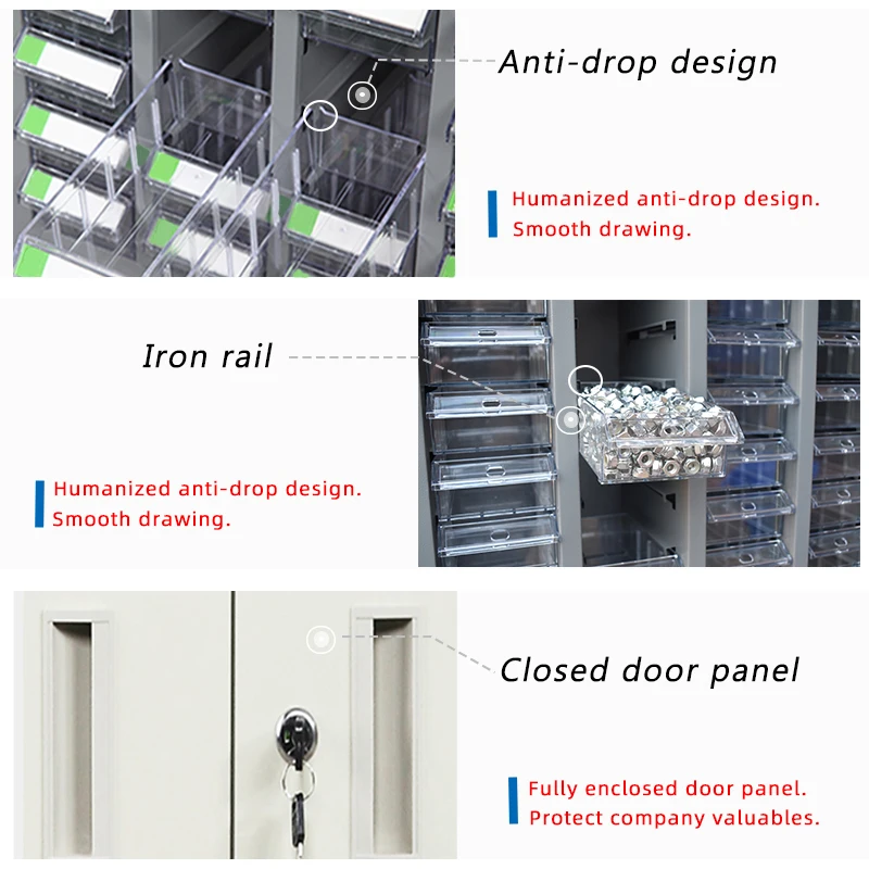 New Style Small Parts Metal Drawer Tool Storage Cabinet Metal Small Plastic Parts For Cabinet