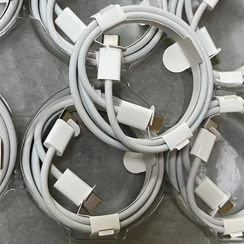 Macaron оплетка зарядный шнур Type-C USB кабель 3 0 быстрой зарядки каналов передачи данных для iPhone 15 14 mini 14Pro Pro Max 13