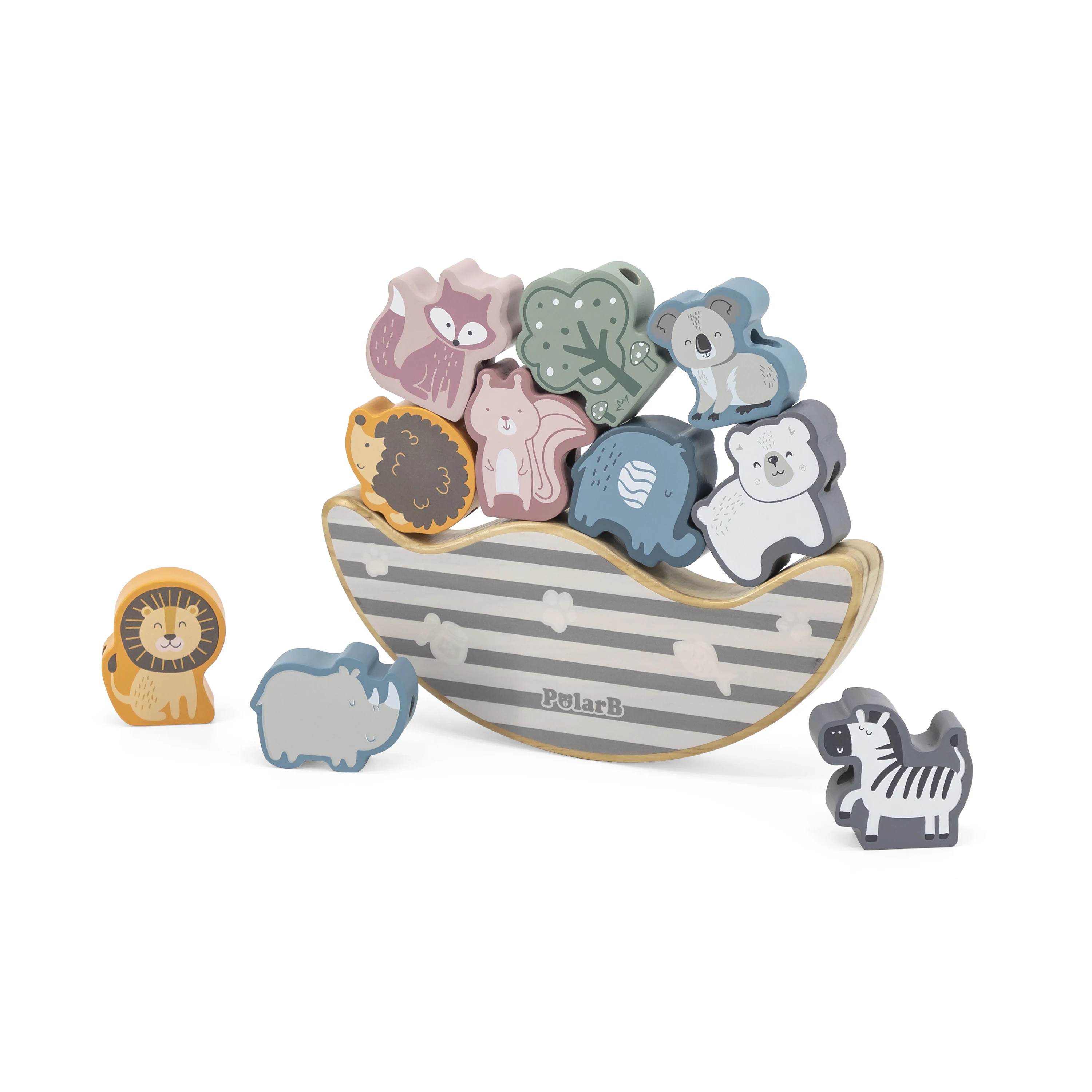 New Hottest 2 in 1 Children Educational Brain Game Wooden Lacing Toys With animals Shape