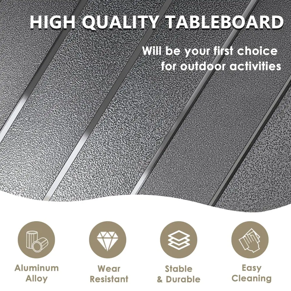 Custom Portable Patio Outdoor Portable Camping Folding Table And Chairs Set