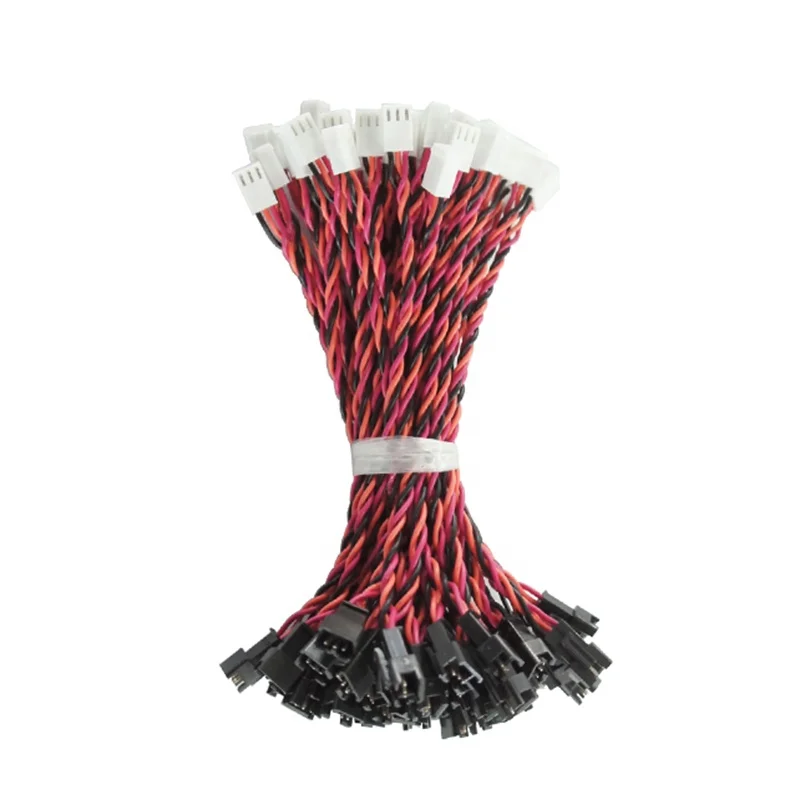 Jst Xh Eh 2.54MM 3Pin 4Pin Female Extension Cable Multi Core Wire Harness