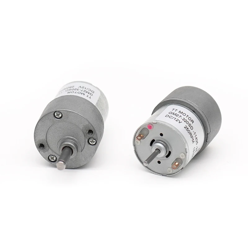 GM27-320SH 12V High Torque Electric DC Motor with Gearbox Reducer 27mm Permanent Magnet for Boat Fan Home Appliance
